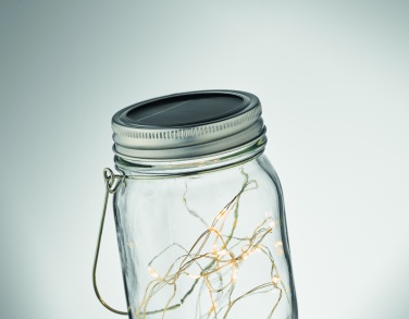 Logo trade promotional giveaways picture of: Solar mason jar outdoor lamp