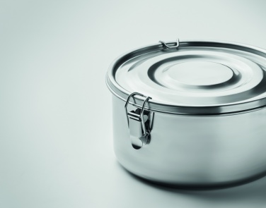 Logo trade promotional giveaway photo of: Set of 2 stainless steel boxes