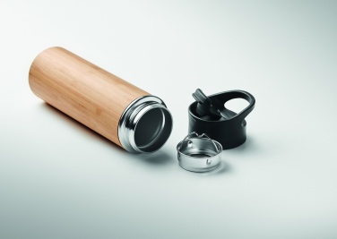 Logotrade promotional gift image of: Double wall bamboo flask 450ml