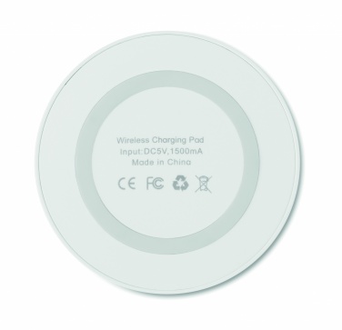 Logo trade promotional merchandise photo of: Small wireless charger 15W