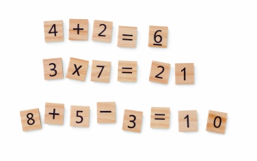 Logotrade corporate gift image of: Wood educational counting game