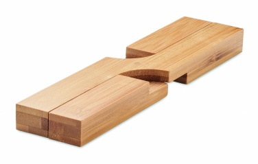Logo trade promotional merchandise photo of: Bamboo foldable pot stand