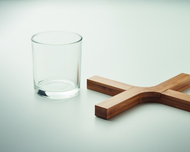 Logo trade corporate gifts picture of: Bamboo foldable pot stand