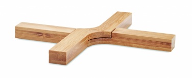 Logo trade business gifts image of: Bamboo foldable pot stand