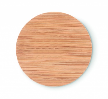 Logo trade business gifts image of: Bamboo make-up mirror