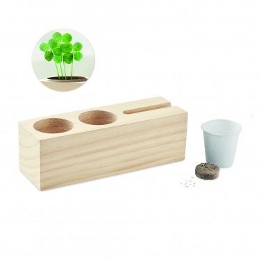 Logo trade promotional giveaways picture of: Desk stand with seeds kit