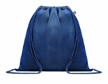 Logotrade promotional merchandise photo of: Recycled denim drawstring bag