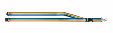 Logotrade promotional product picture of: Rainbow RPET lanyard