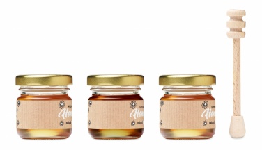 Logo trade advertising products picture of: Set of 3 wildflower honey