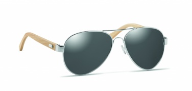 Logotrade promotional merchandise picture of: Bamboo sunglasses in pouch TARTU