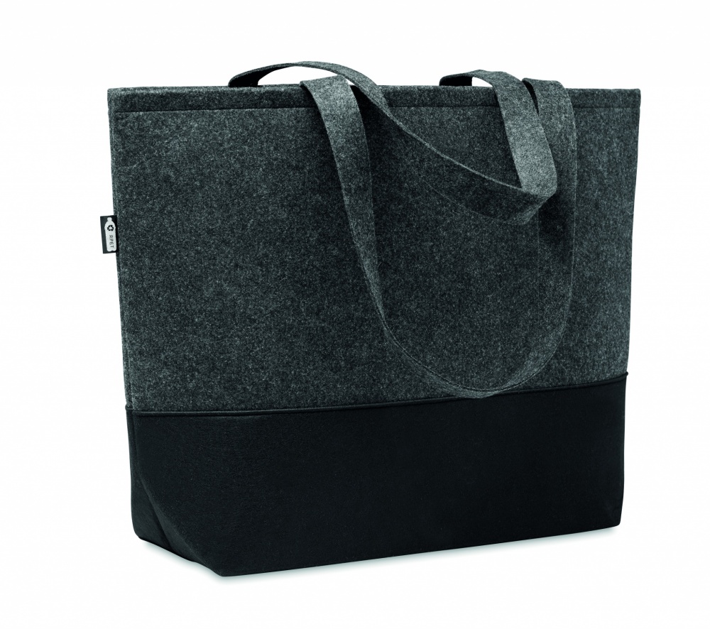 Logotrade promotional merchandise picture of: RPET felt shopping bag