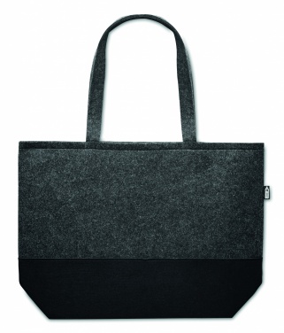 Logo trade corporate gifts image of: RPET felt shopping bag