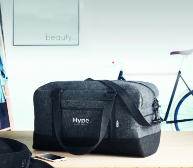 Logo trade promotional merchandise image of: RPET felt weekend bag