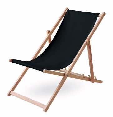 Logo trade promotional merchandise photo of: Beach chair in wood