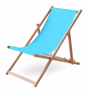 Logo trade promotional items image of: Beach chair in wood