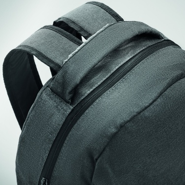 Logo trade corporate gifts image of: 600D RPET 2 tone backpack