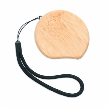 Logo trade promotional gifts picture of: Measuring tape in bamboo 2m