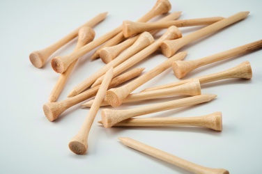 Logo trade promotional item photo of: 20 bamboo golf tees set
