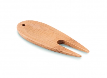 Logo trade promotional merchandise image of: Bamboo golf divot tool