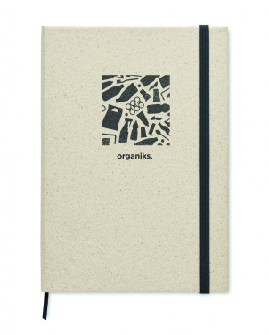 Logo trade promotional items image of: A5 grass notebook 80 lined
