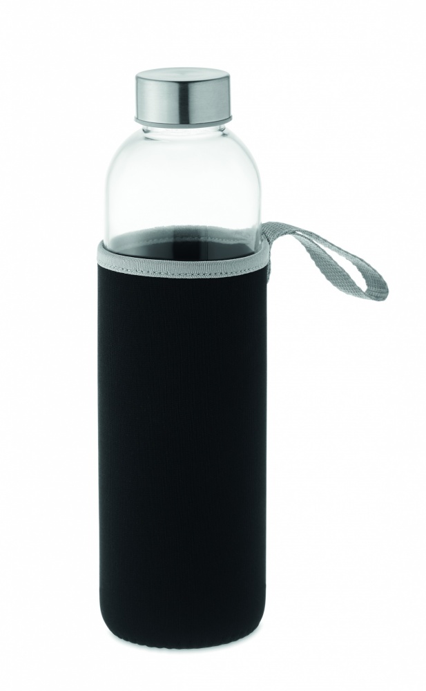 Logo trade promotional gift photo of: Glass bottle in pouch 750ml