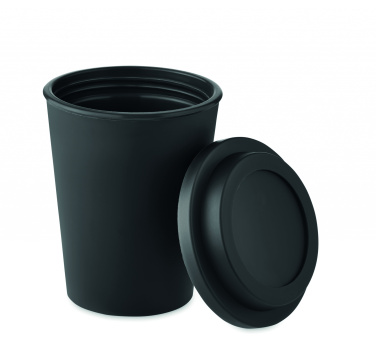 Logo trade corporate gifts image of: Double wall tumbler PP 300 ml