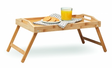 Logo trade promotional gifts image of: Foldable bamboo tray