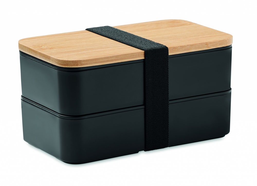 Logo trade promotional merchandise image of: Lunch box in PP and bamboo lid