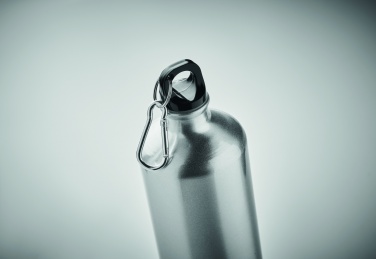 Logotrade promotional gift picture of: 1000 ml single-walled aluminum water bottle with a carabiner