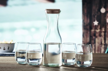 Logo trade advertising product photo of: Recycled glass carafe 1L