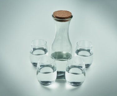 Logo trade promotional products image of: Set of recycled glass drink
