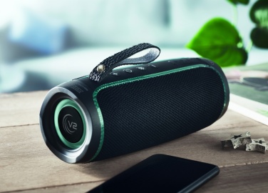 Logo trade advertising products picture of: 2x5 LED Wireless speaker IPX4