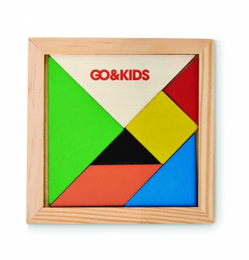 Logotrade promotional item image of: Tangram puzzle in wood