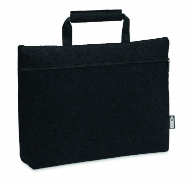 Logo trade promotional item photo of: RPET felt zippered laptop bag