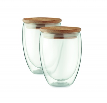 Logotrade promotional product picture of: Set of 2 glasses 350 ml in box