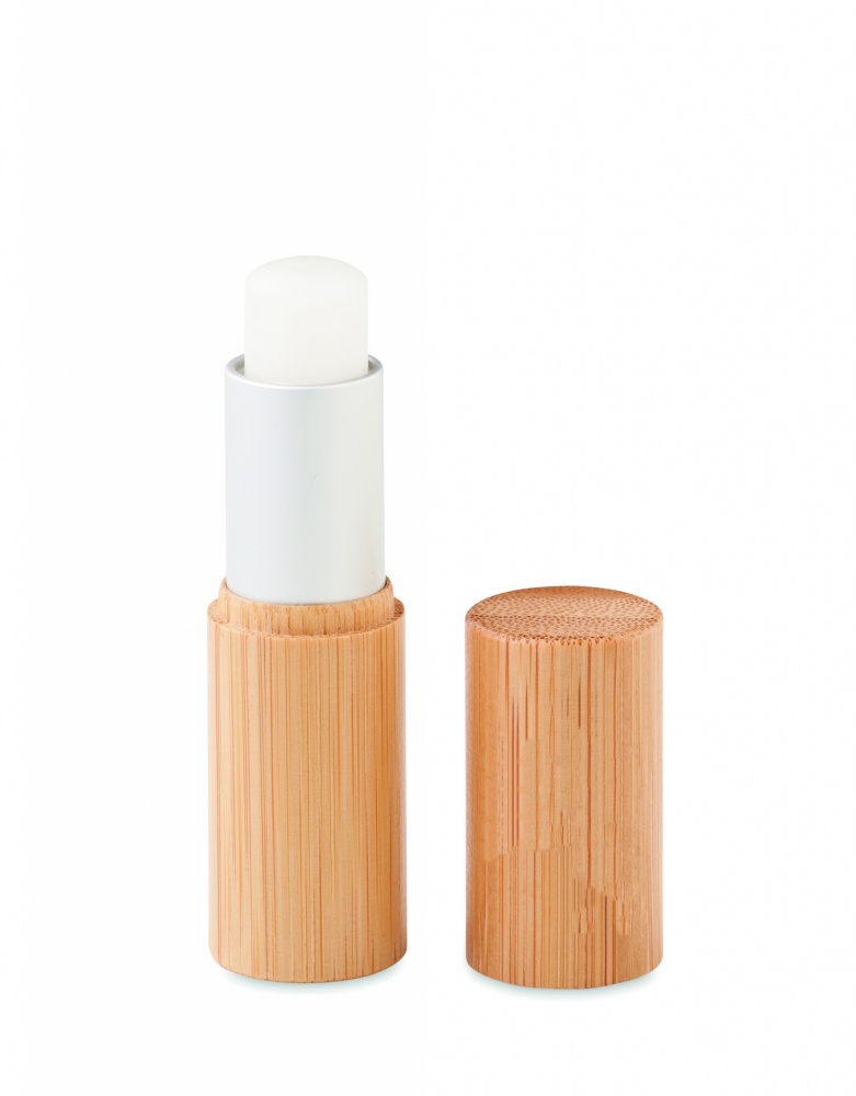 Logotrade promotional giveaway picture of: Lip balm in bamboo tube box