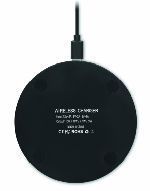 Logotrade promotional gifts photo of: Glass wireless 10W charger