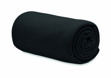 Logo trade corporate gifts image of: RPET fleece blanket 130gr/m²