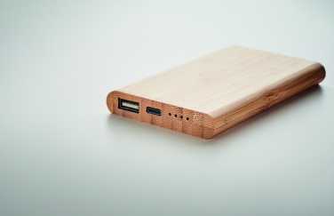 Logotrade advertising products photo of: 4000 mAh Bamboo power bank