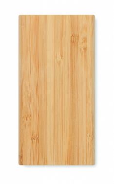 Logo trade promotional items image of: 6000 mAh Bamboo power bank