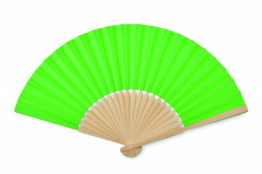 Logo trade promotional giveaways image of: Manual hand fan