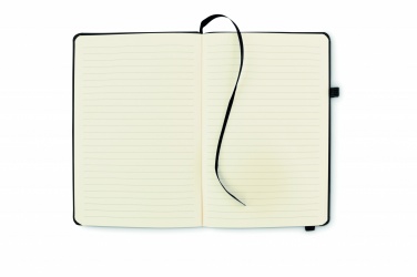 Logo trade promotional giveaways picture of: Recycled Leather A5 notebook