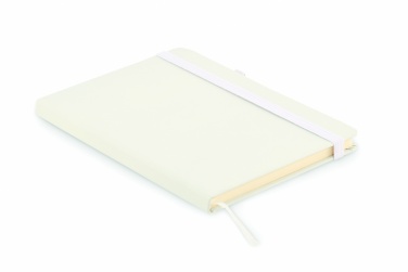Logo trade corporate gifts image of: Recycled Leather A5 notebook