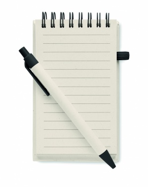 Logo trade business gifts image of: A6 milk carton notebook set