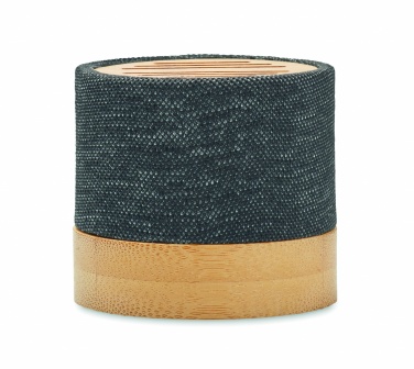 Logotrade promotional gift image of: Bamboo RPET wireless speaker