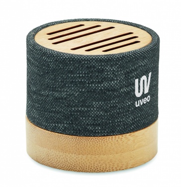 Logotrade promotional giveaways photo of: Bamboo RPET wireless speaker