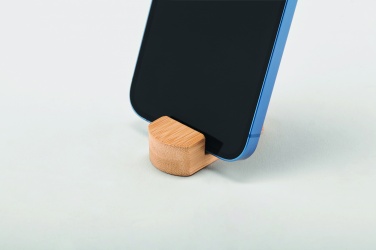 Logo trade promotional items image of: Mini bamboo phone stand