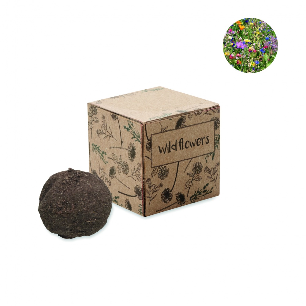 Logo trade promotional giveaway photo of: Seed bomb growing kit