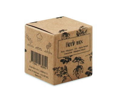 Logo trade advertising product photo of: Herb seed bomb in carton box