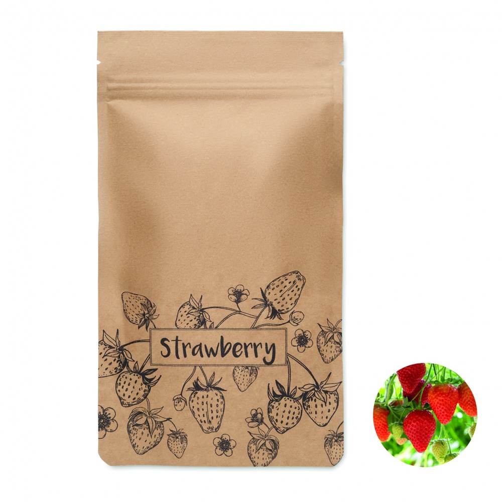 Logo trade promotional gifts picture of: Strawberry growing kit